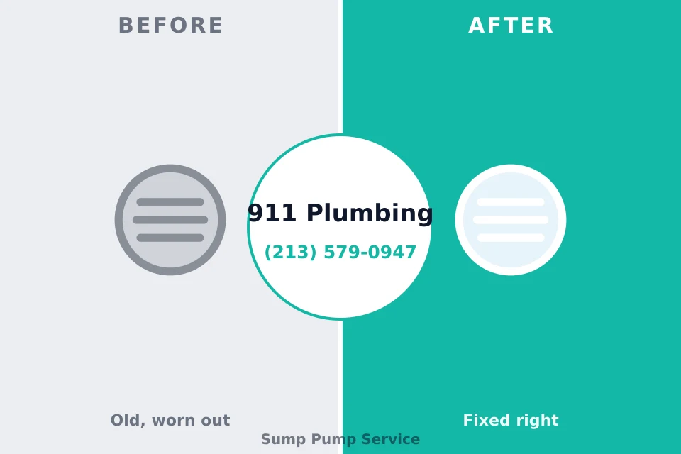 Before and after: plumbing repair Marshallton, PA